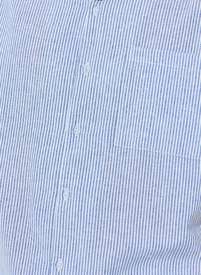 Styli  Men Striped Woven Shirt and Pyjama Set for Men | Best Price UAE